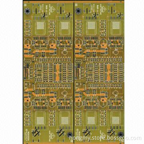 Double-sided PCB with Yellow Solder Mask